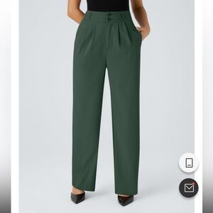 NEW WITH TAGS Halara Flex High Waisted Zipper Pocket Work Pants Sycamore Medium